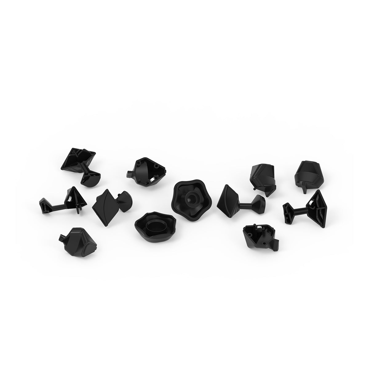 YJ YuHu Megaminx V2 Parts (Black)