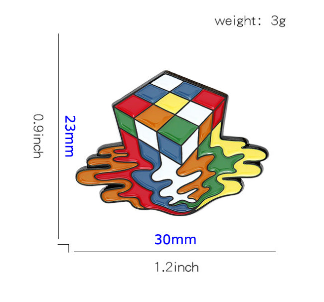 Cubing Brooch (Melted - Cube)