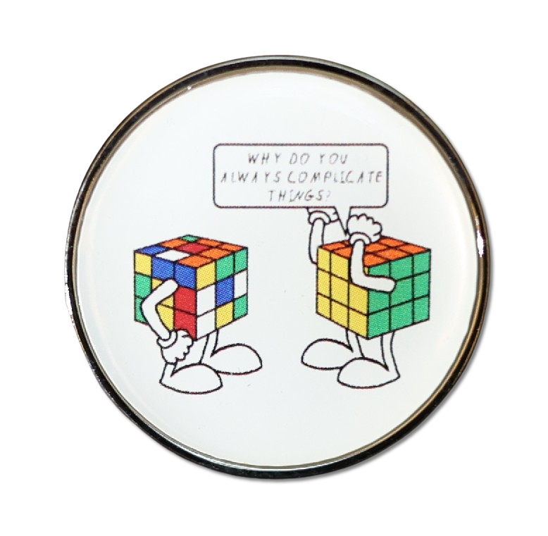 Cubing Brooch (Why - Cube)