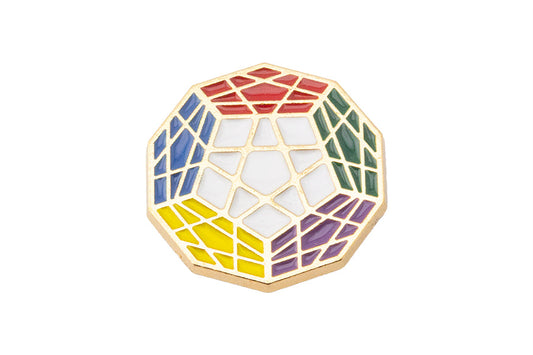 Magnetic Brooch Badge - Megaminx
