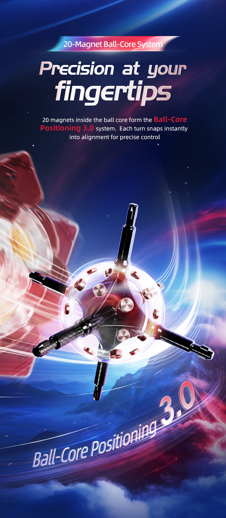 MoYu AoLong V5 3x3 (8-Magnet Ball-Core + MagLev + UV)